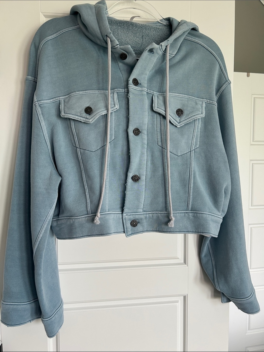 Free People dreamers Crop Hoodie - Picture 2 of 9